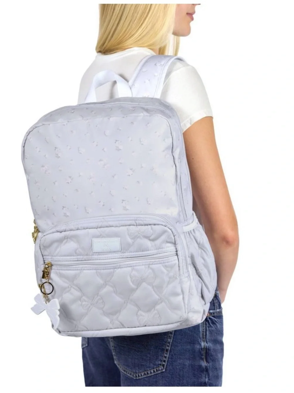 LoveShackFancy x Target Kids Lavender Quilted Backpack - Youth School Bag
